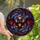 Fantasy Art Lovers' Whimsical Glowing Bat Stained Glass Jewel Tone Twilight Mosaic Stained Glass Suncatcher - 1