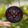 Fantasy Art Lovers' Whimsical Glowing Bat Stained Glass Jewel Tone Twilight Mosaic Stained Glass Suncatcher - 2