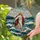 Spiritual Art Enthusiasts Tiffany Style Jesus Christ Ocean Walk Jewel Tone Intricate Seascape Stained Glass Suncatcher - 2
