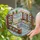Nostalgia Lover's Isometric Laundromat Stained Glass Art Blue White Grey Jewel Tones Stained Glass Suncatcher - 2