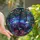 Gaming Enthusiasts' Tiffany Stained Glass Isometric Gaming Setup Vibrant Purple Blue Teal Christmas Scene Stained Glass Suncatcher - YTv0Guo2-R