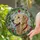 Dog Lovers' High Contrast Golden Retriever Tiffany Stained Glass Floral Mosaic Stained Glass Suncatcher - AIS5PtxFV-