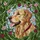 Dog Lovers' High Contrast Golden Retriever Tiffany Stained Glass Floral Mosaic Stained Glass Suncatcher - 5