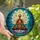 Mindful Living Advocates' Vibrant Stained Glass Chakra Lotus Energy Mosaic Art Stained Glass Suncatcher - 1