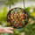 Nature Lovers' Intricate Stained Glass Tawny Owl Autumn Foliage Mosaic Jewel Tones Golden Emerald Burgundy Stained Glass Suncatcher - cjLisH81lE