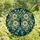 Nature Lovers' Vibrant Tiffany Stained Glass Butterfly Daisy Blossom Floral Mosaic Teal Blue Design Stained Glass Suncatcher - 4