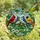 Nature Lovers' Jewel Tone Stained Glass Songbirds Ruby Blue Emerald Yellow Floral Mosaic Stained Glass Suncatcher - e5My5Kjdnt