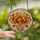 Nature Lovers' Glowing Stained Glass Autumn Maple Leaves Amber Floral Vase Mosaic Stained Glass Suncatcher - S7kWLl4iPR