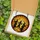 Fantasy Art Enthusiasts' Glowing Orange Yellow Black Tiffany Glass Silhouetted Witches Jack-O'-Lantern Bat Mosaic Stained Glass Suncatcher - 5