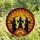 Fantasy Art Enthusiasts' Glowing Orange Yellow Black Tiffany Glass Silhouetted Witches Jack-O'-Lantern Bat Mosaic Stained Glass Suncatcher - 4