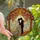 Couples' Stained Glass Bridal Embrace Autumn Forest Canopy Jewel Tones Warm Glow Mosaic Stained Glass Suncatcher - 1