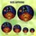 Witchy Aesthetic Admirers High Contrast Stained Glass Witch Silhouette Jack-o'-lantern Skulls Mystical Night Sky Glowing Orange Amber Red Stained Glass Suncatcher - 6