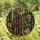 Book Lovers' Stained Glass Antique Books Botanical Rose Tiffany Style Mosaic Emerald Green Dusty Pink Amber Stained Glass Suncatcher - 4