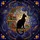 Cat & Book Lovers' Tiffany Stained Glass Black Cat Moon Books Cosmic Amber Emerald Sapphire Stained Glass Suncatcher - 7