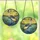 Nature Lovers' Tiffany Style Stained Glass Grey Crowned Crane Wetlands Mosaic Amber Orange Yellow Stained Glass Suncatcher - 3