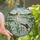 Nature Lovers' Tiffany Stained Glass Stork Marshland Mosaic Emerald Green Orange Cream Stained Glass Suncatcher - 1