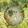 Whimsical Art Lovers' Tiffany Stained Glass Ghost Holding Plant Intricate Emerald Amber Jewel Tones Stained Glass Suncatcher - 4