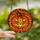 Halloween Enthusiasts' Intricate Jack-o'-Lantern Stained Glass Art in Glowing Orange, Yellow, Amber-Red Stained Glass Suncatcher - 2