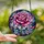 Art Lovers' Tiffany Style Stained Glass Rose Cosmic Nebula Jewel Tone Floral Pattern Stained Glass Suncatcher - 2