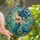 Ocean Lovers' Intricate Stained Glass Mermaid Mosaic, Glowing Jewel Tones Blue Teal Golden Yellow Stained Glass Suncatcher - 1