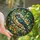 Nature Lovers' Vibrant Purple Bird Tiffany Stained Glass Intricate Foliage Mosaic Jewel Tones Stained Glass Suncatcher - wci0RFuXwz