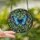Nature Lovers' Vibrant Blue Butterfly Tiffany Stained Glass Jewel Tone Floral Mosaic Stained Glass Suncatcher - OBwEn4b3sl