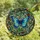Nature Lovers' Vibrant Blue Butterfly Tiffany Stained Glass Jewel Tone Floral Mosaic Stained Glass Suncatcher - Ukus7ngeCy