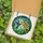 Stained Glass Art Fans' Iridescent Blue Green Hummingbird Artwork, Tiffany Style Orange Flowers, Vibrant Edge-to-Edge Stained Glass Suncatcher - 5