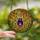 Art Lovers' Royal Purple Bronze Tiffany Stained Glass Spider Autumn Forest Canopy Design Stained Glass Suncatcher - 2