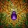 Art Lovers' Royal Purple Bronze Tiffany Stained Glass Spider Autumn Forest Canopy Design Stained Glass Suncatcher - 7