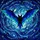 Mystical Art Enthusiasts' Intricate Stained Glass Bat Teal Blue Celestial Mosaic Stained Glass Suncatcher - 7