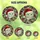 Christmas Cat Lovers' Luminous Jewel Tone White Cat Santa Hat Stained Glass Snowflake Mosaic Stained Glass Suncatcher - 6