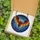 Fantasy Art Lovers' Red Orange Yellow Bat Stained Glass Blue Purple Cosmic Sky Stained Glass Suncatcher - 5