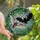 Fantasy Gothic Art Lovers' Iridescent Stained Glass Bat Mosaic Purple Black Tiffany Style Intricate Vine Moonlight Stained Glass Suncatcher - 1