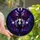 Gothic Style Enthusiasts' Intricate Stained Glass Vampire Bat Girl Deep Violet Crimson Gothic Moonlit Mosaic Stained Glass Suncatcher - KCg_P4wH47