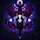 Gothic Style Enthusiasts' Intricate Stained Glass Vampire Bat Girl Deep Violet Crimson Gothic Moonlit Mosaic Stained Glass Suncatcher - 7