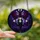 Gothic Style Enthusiasts' Intricate Stained Glass Vampire Bat Girl Deep Violet Crimson Gothic Moonlit Mosaic Stained Glass Suncatcher - m-nfExFgEZ