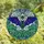 Gothic Art Lovers' Tiffany Stained Glass Bat Spider Lush Botanical Jewel Tone Mosaic Stained Glass Suncatcher - 4