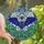 Gothic Art Lovers' Tiffany Stained Glass Bat Spider Lush Botanical Jewel Tone Mosaic Stained Glass Suncatcher - 1