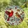 Nature Lovers' Intricate Tiffany Style Red Yellow Violet Cardinal Winter Berries Mosaic Stained Glass Suncatcher - Z7P6A3j2_t