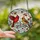 Nature Lovers' Intricate Tiffany Style Red Yellow Violet Cardinal Winter Berries Mosaic Stained Glass Suncatcher - mQaMnAtczu