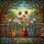 Nature Lovers' Intricate Stained Glass Wildflower Bouquet Jewel Tone Garden Mosaic Butterflies Stained Glass Suncatcher - 7