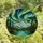 Nature Lovers' Majestic Tiffany Stained Glass Emerald Mountain Aurora Borealis Night Sky Mosaic Stained Glass Suncatcher - 4