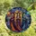Witchcore Enthusiasts' Glowing Tiffany Stained Glass Witches, Indigo Amethyst Orange Jewel Tone Magic Mist Bat Pattern Stained Glass Suncatcher - 4