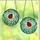 Stained Glass Art Fans' Vibrant Ruby Red Ladybug Tiffany Mosaic with Emerald Leaves & Sky Blue Botanicals Stained Glass Suncatcher - 3