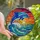 Ocean Lovers' Majestic Dolphin Stained Glass Tiffany Jewel Tone Sunset Mosaic Stained Glass Suncatcher - OH9tpAUKf4