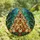 Christmas Lovers' Whimsical Stained Glass Chicken Christmas Tree Mosaic Art Jewel Tones Stained Glass Suncatcher - 4