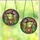 Fantasy Art Enthusiasts' Whimsical Stained Glass Emerald Frog Witch Purple Hat Toadstool Design Stained Glass Suncatcher - 3