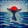 Ocean Lovers' Tiffany Stained Glass Whale Breaching Mosaic Deep Blue Turquoise Red Art Stained Glass Suncatcher - 7