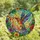 Nature Lovers' Vibrant Hummingbird Tiffany Stained Glass Orange Blue Teal Purple Tropical Mosaic Stained Glass Suncatcher - 4
